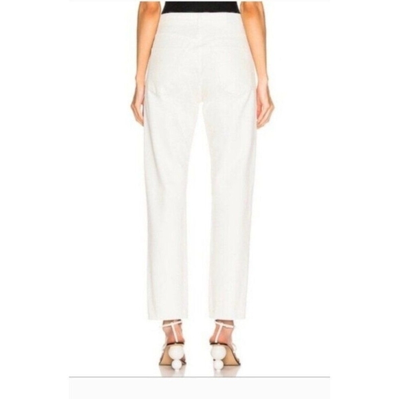 Goldsign Women's Cream Benefit High Rise Relaxed Straight Jeans Size 26 - Picture 3 of 16